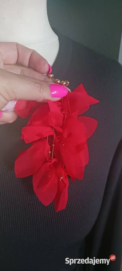 Kolczyki czerwone Ostrowąs