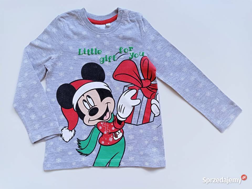 Bluzka świąteczna Boże Narodzenie z Mickey Mouse