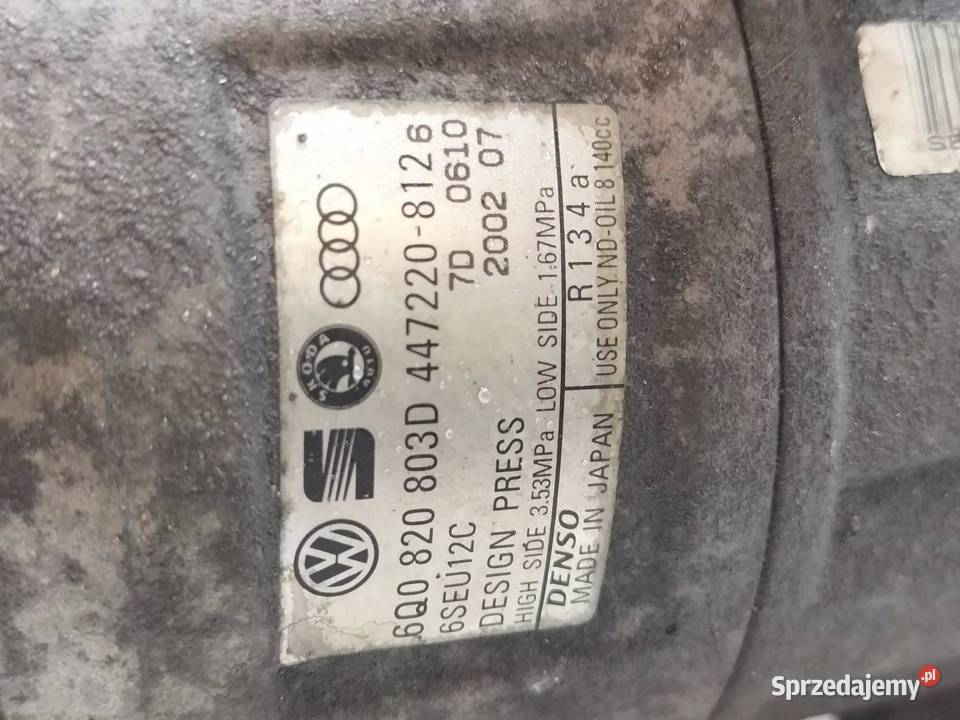 SPRĘŻARKA KLIMATYZACJI 6Q0820803D 4472208126 19