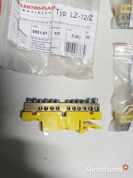 Listwa zaciskowa ochronna do montażu na szynie Giżycko