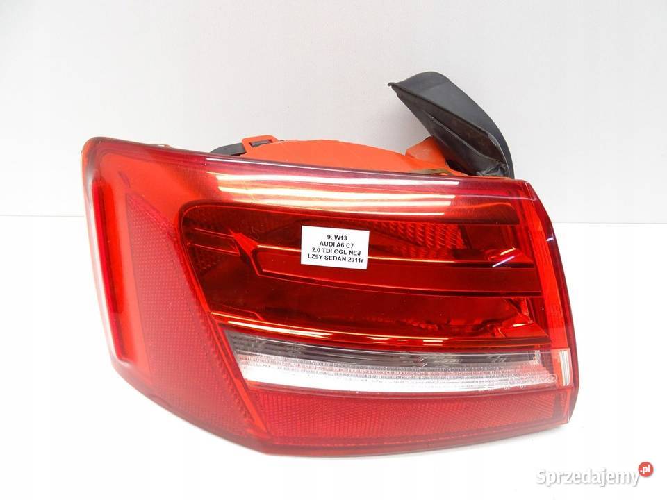 LAMPA LEWA LEWY TYŁ TYLNA W BŁOTNIK AUDI A6 C7