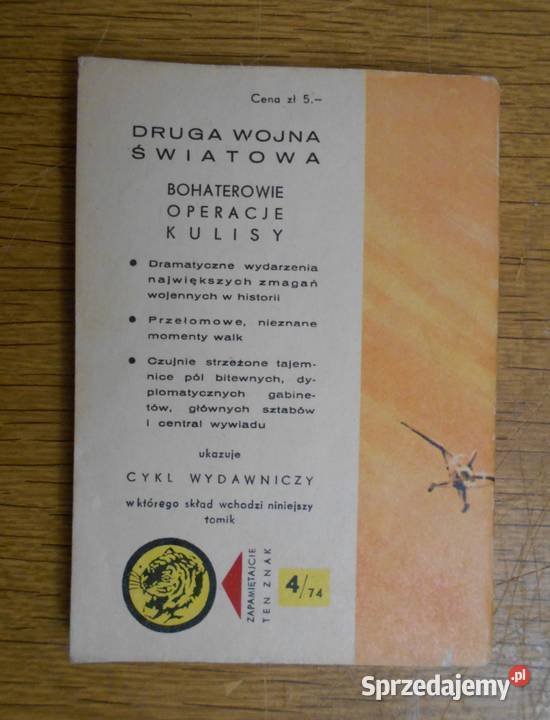 Żółty Tygrys Krakowskie skrzydła 474 Rok wydania 1974 Pozostałe Parczew sprzedam