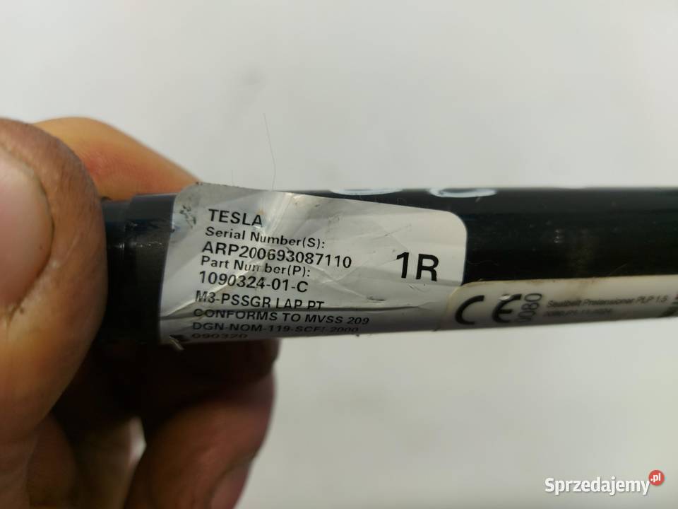 TESLA MODEL 3 Napinacz dociąg pasa dolnośląskie