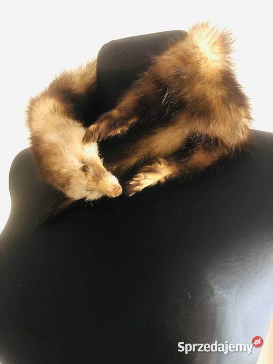 Szalik kożuszek kołnierz z tchórzofretki futerko Łódź