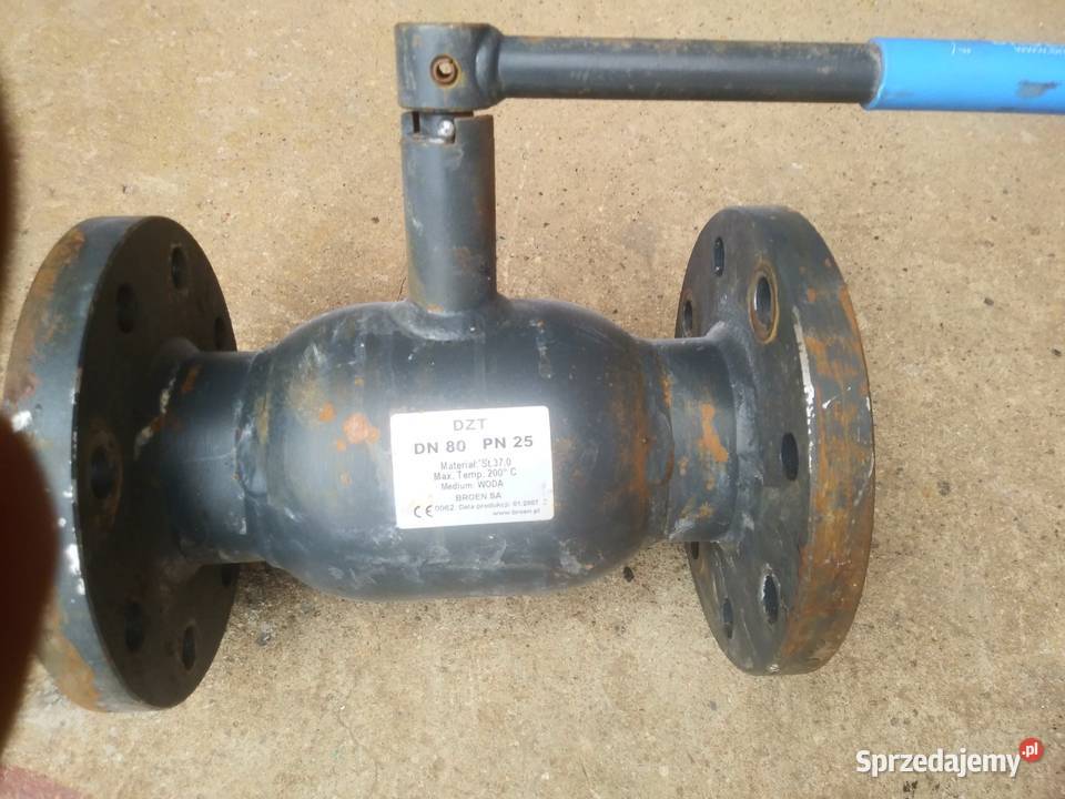 Zawór kulowy kołnierzowy Broen dn80 pn25 Głowice i zawory Poznań