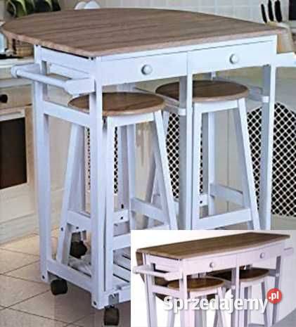 Stół mobilny składany z taboretami sprzedam