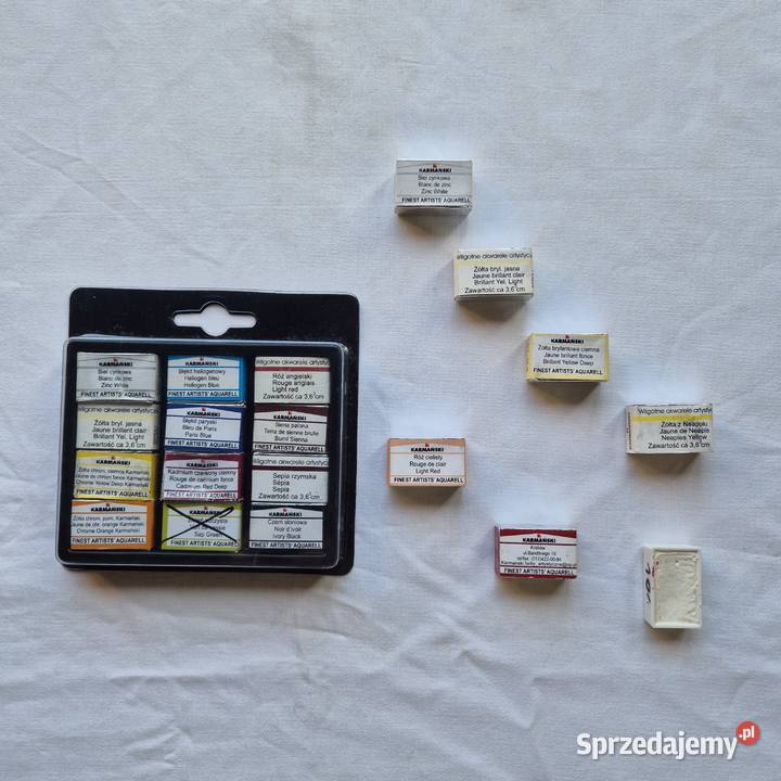 Karmański Akwarele 18 pełnych kostek NOWE Plus Brzesko sprzedam