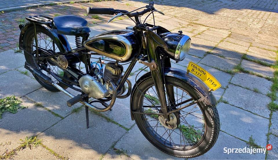 Tryiumph b125 1939r zarejestrowany akryl Gdynia