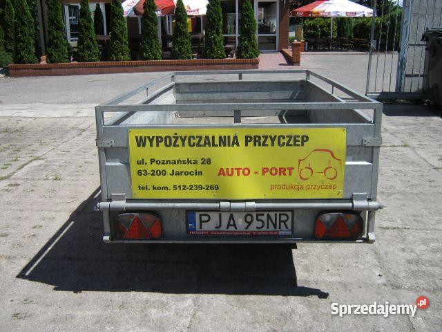 przyczepa towarowa niehamowana lekka jednoosiow Jarocin