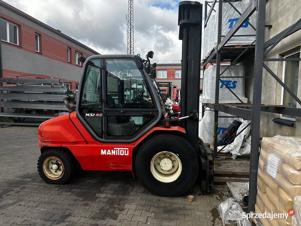 Wózek widłowy terenowy Manitou msi40 Wyszków