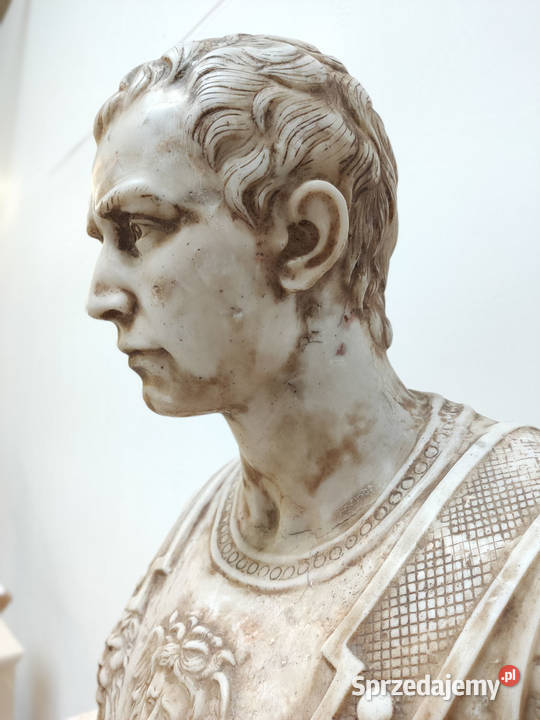 Popiersie Gajusza Juliusza Cezara algomarmur XX Poznań sprzedam