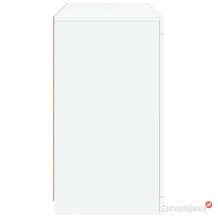 Szafka z oświetleniem LED biała 605x37x67