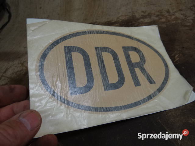 kalkomania DDR oryginalny gadżet org DDR osobowe