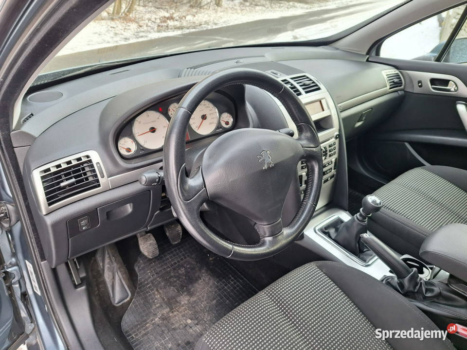 Peugeot 407 Panorama dach Navi nowy dwumas wspomaganie kierownicy śląskie Siewierz