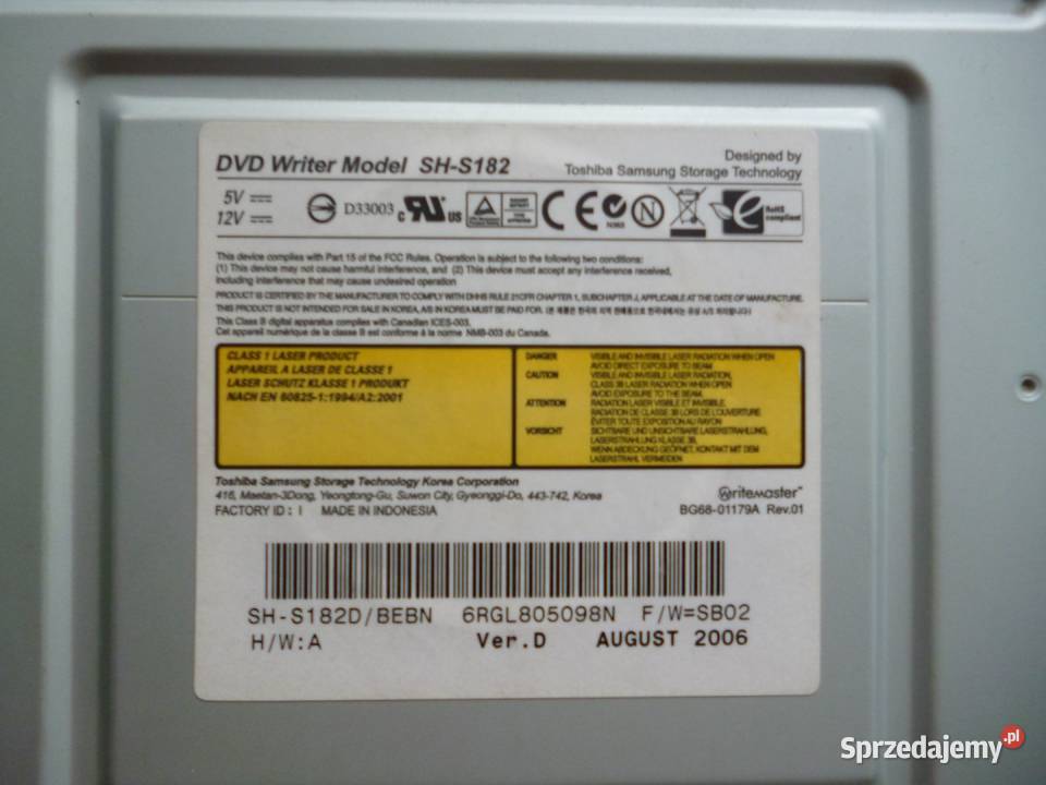 Nagrywarka DVD Writemaster SHS182 Nowy Sącz