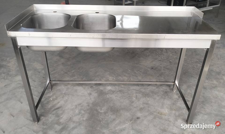 Zlew gastronomiczny 2komorowy 153x60x95 Gastronomia Słupia Kapitulna