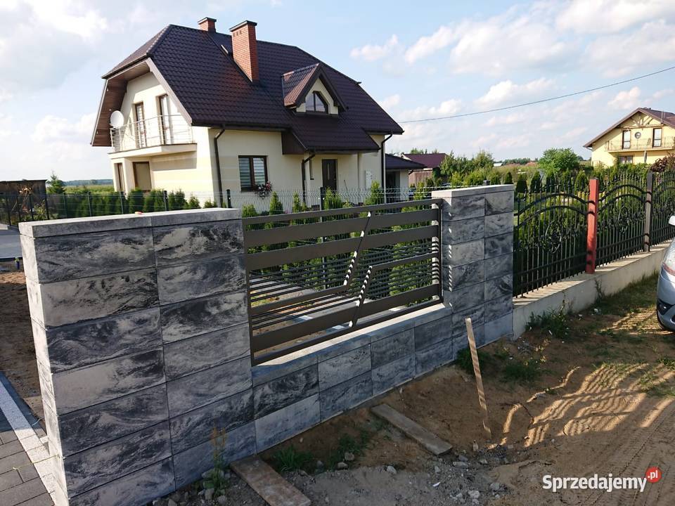 Nowoczesne ogrodzenia bramy palisada płot Ogrodzenia i bramy śląskie Nieborowice