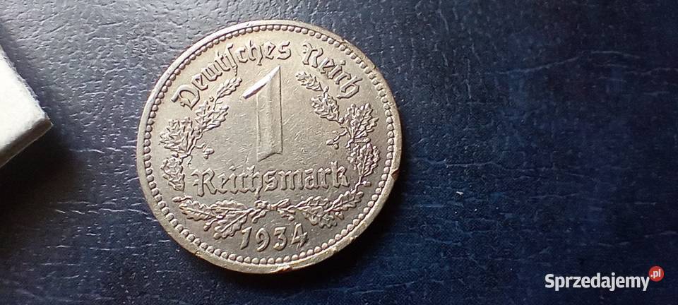 Stare monety 1 marka 1934 A Niemcy Lesko sprzedam