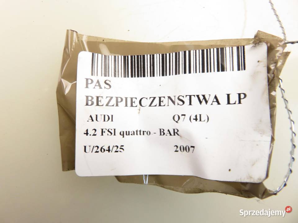 PAS LEWY PRZEDNI AUDI Q7 4L 33058831D osobowe