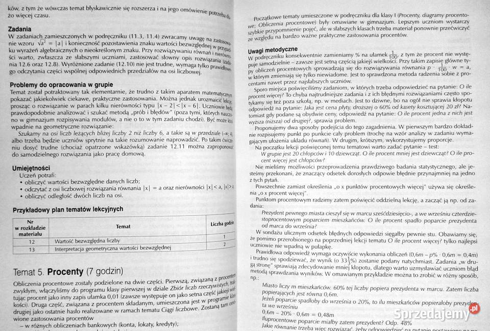 Matematyka 1 Poradnik metodyczny M Antek P Chełm