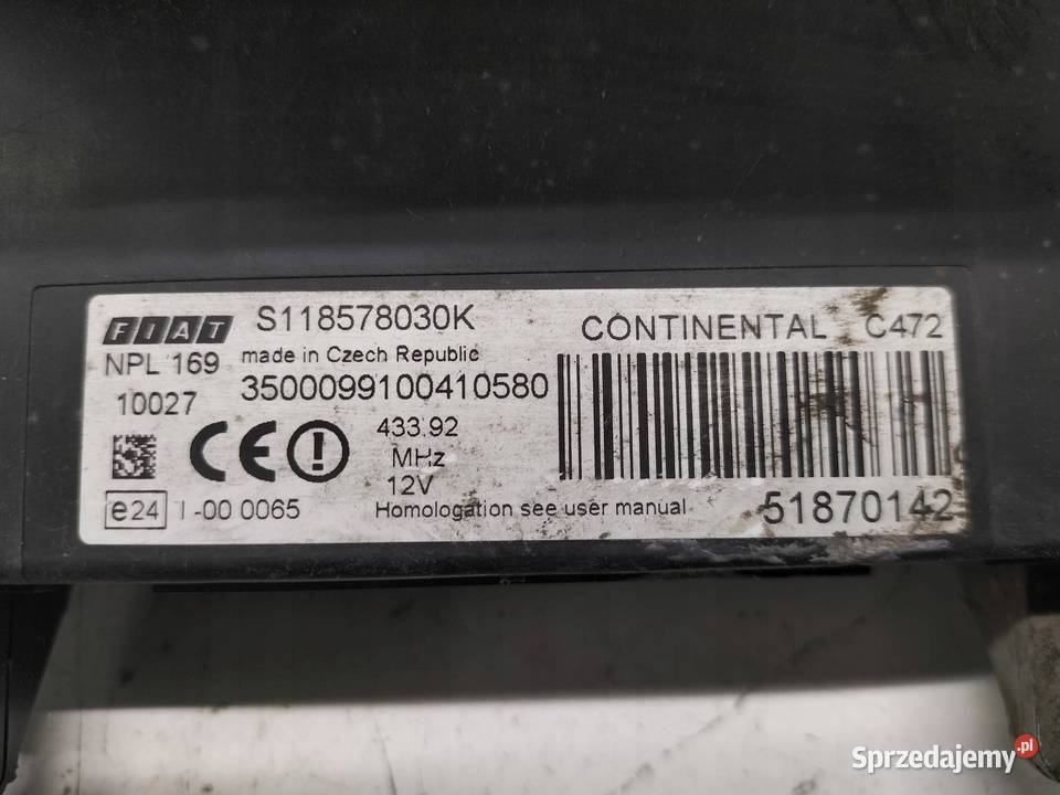 MODUŁ BSI 51870142 S118578030K Fiat Panda II osobowe sprzedam