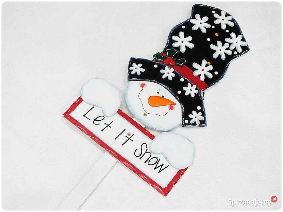 Drewniany stojak podświetlany Bawłanek na Święta lubuskie Żary