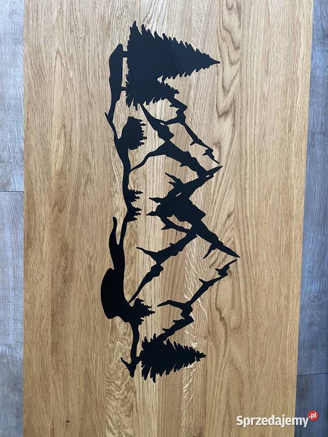 Stół kawowy dębowy z żywicą epoksydową Tarnów