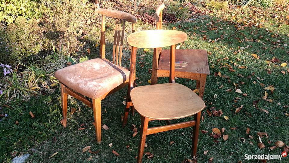 Unikatowe Krzesła Prl Hałas Zieliński Stolarskie Wrocław
