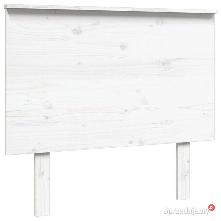 Wezgłowie łóżka białe 94x6x825 lite drewno