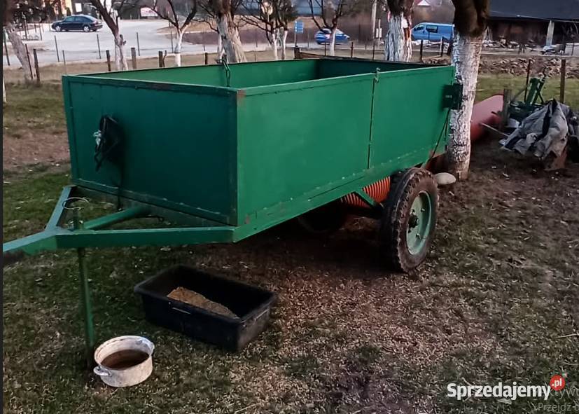 Przyczepa jednoosiowa metalowa Wysoka