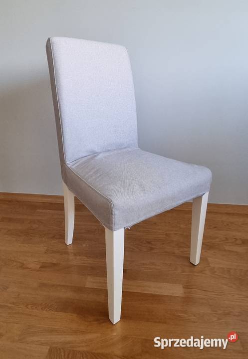 4x KRZESŁO IKEA HENRIKSDAL białe szare krzesła Kalisz