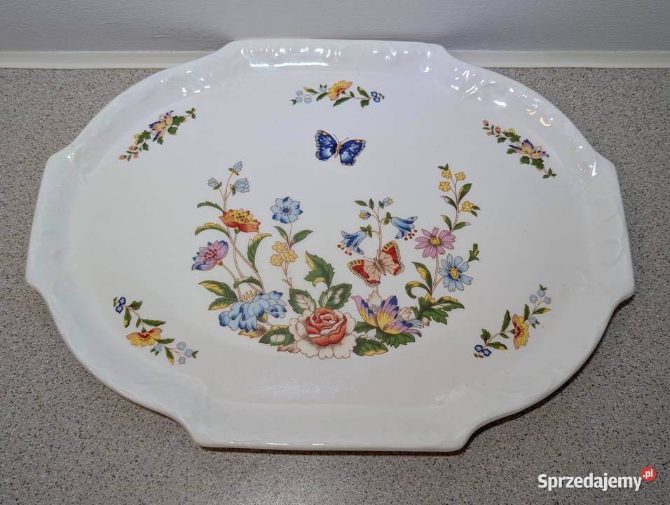 PATERA PODŁÓŻNA NA STÓŁ Porcelana Aynsley Garden wielkopolskie