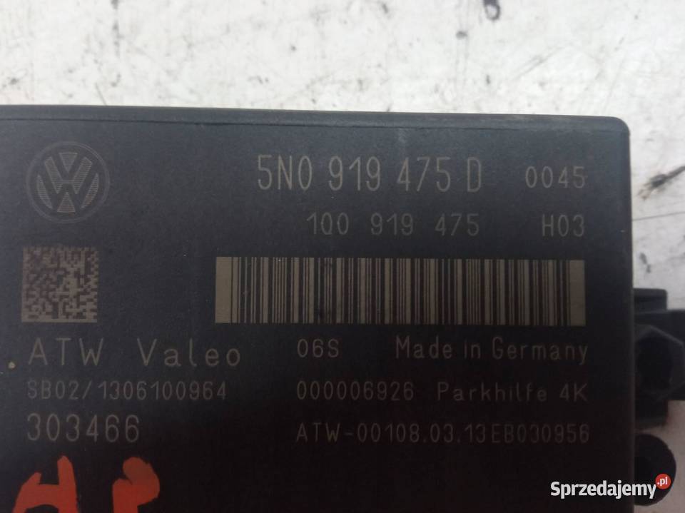 MODUŁ PDC PARKOWANIA 5N0919475D VW Volkswagen sprzedam