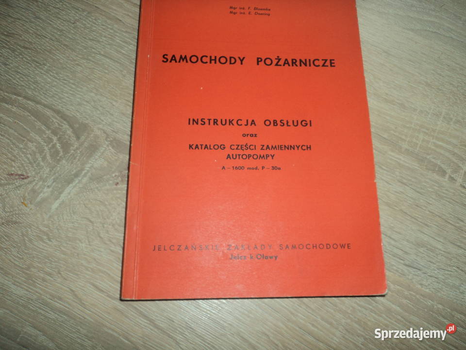 Samochody pożarnicze instrukcja obsługi katalog Nowy Sącz