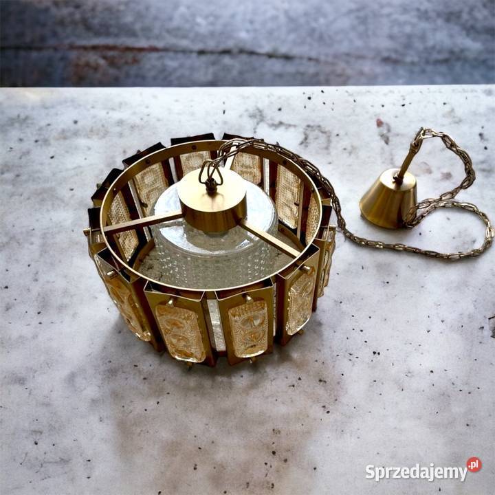 Lampa szwedzka żyrandol lata 60 Antyki