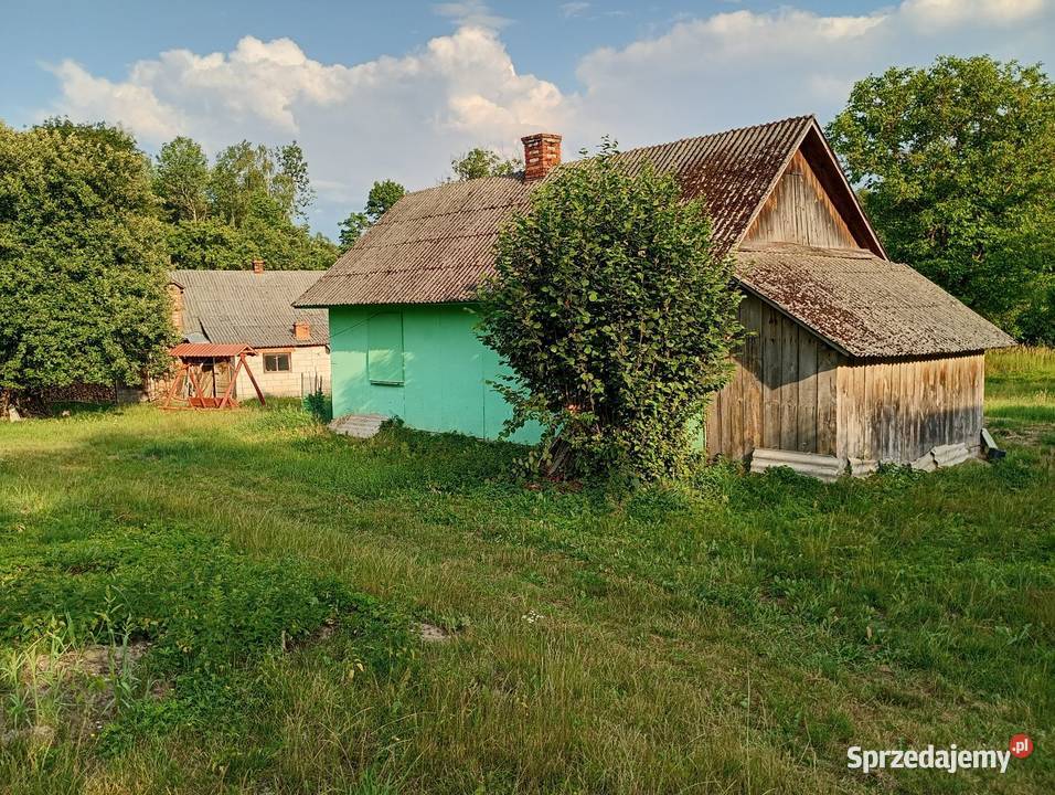 Sprzedam dom drewniany z zabudowaniami Biłgoraj