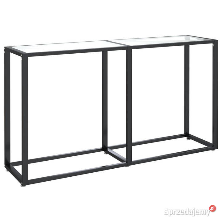 Konsola przezroczysta 140x35x755 szkło hartowane Warszawa sprzedam