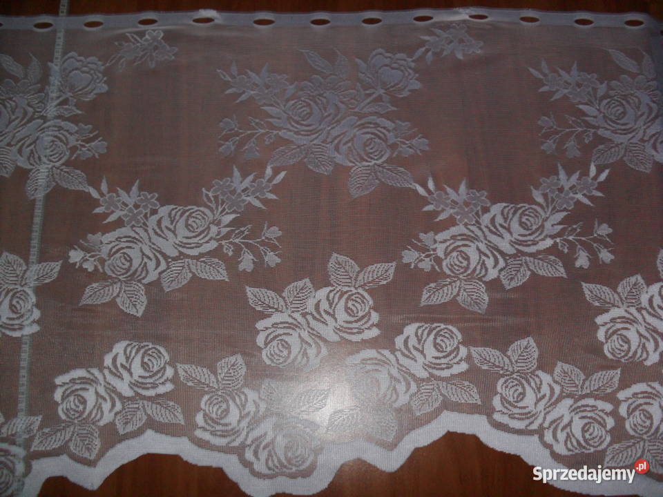 zazdroska krótka firanka 65 biała biały Dom i Ogród