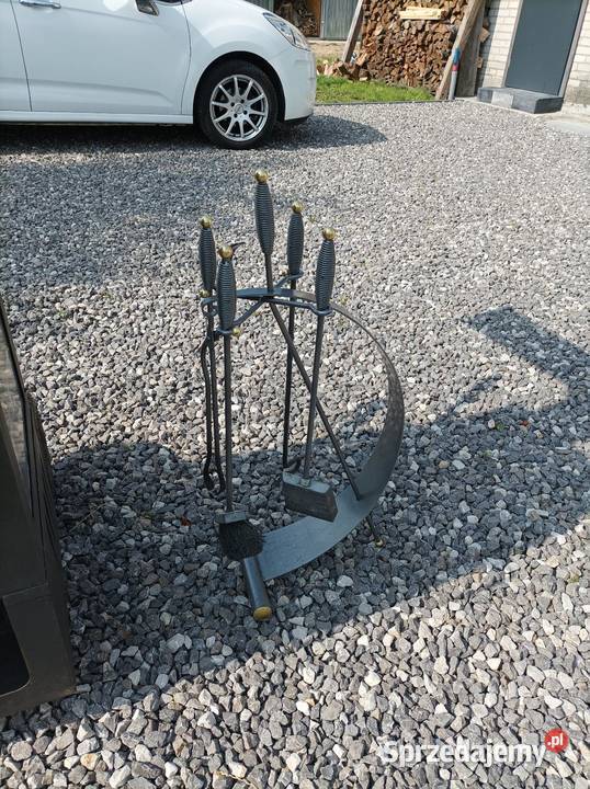 Kominek stalowo granitowy do salonu na drewno Biokominki Lubartów