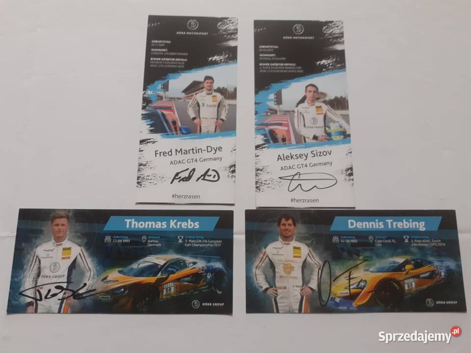 Karty Dorr MotorsportMcLaren Warszawa