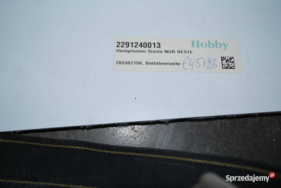 NAROŻNIK DO KAMPERA HOBBY SIESTA 2291240013 mazowieckie Grzebowilk sprzedam