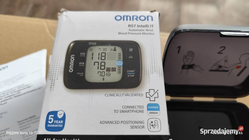 Omron RS7 Intelli IT Cyfrowy Ciśnieniomierz Pozostałe Chojnice