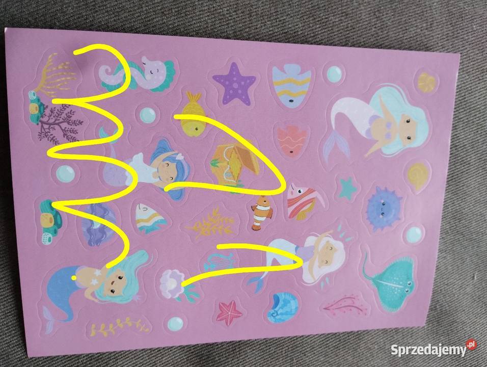 Syrenki i wodorosty naklejki