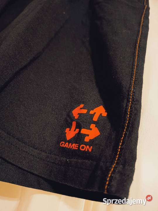 Krótkie Czarne Spodenki na WF Chłopięce Sportowe Suwałki