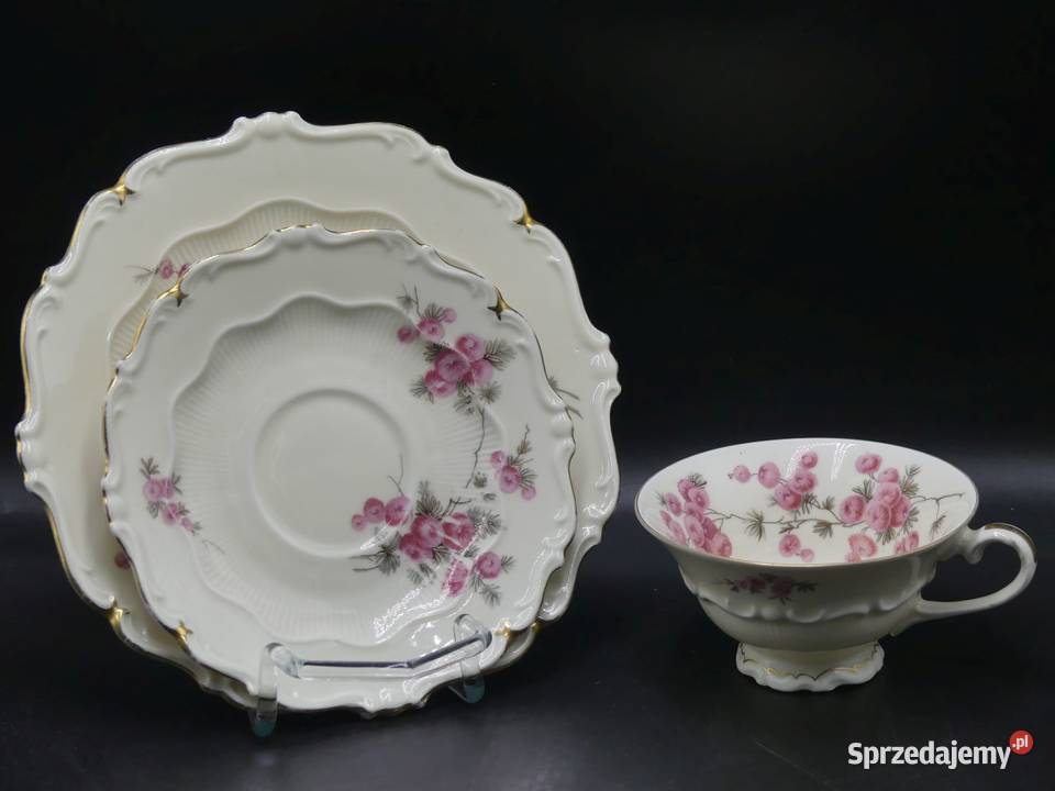 Komplet śniadaniowy Sorau Żary czerwone Mimozy Poznań