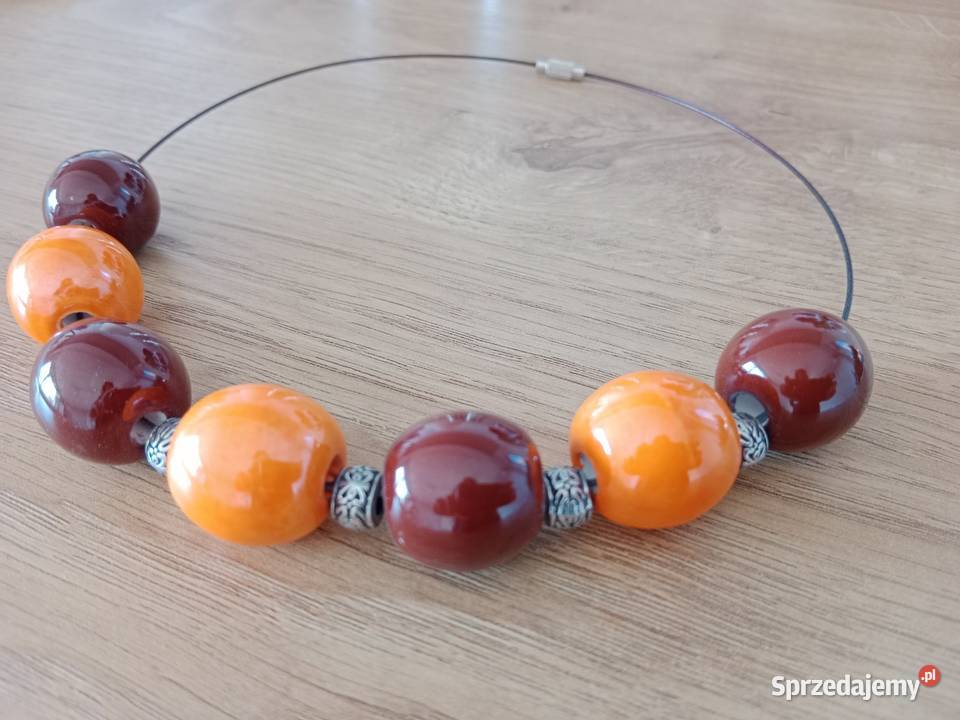 Naszyjnik kule ceramiczne Poznań