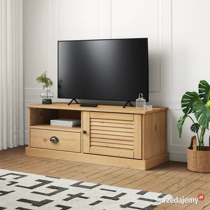 Szafka pod TV VIGO 106x40x40 lite drewno sosnowe Warszawa