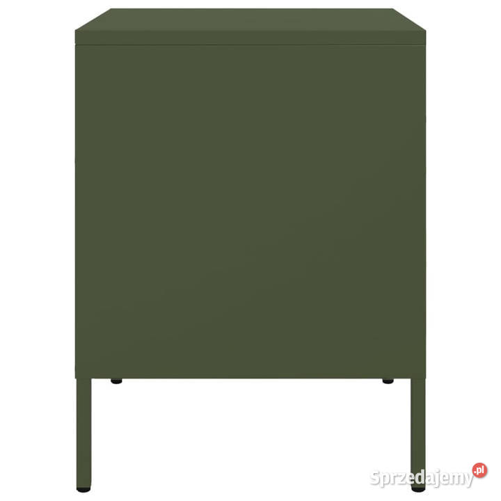 Szafka nocna oliwkowa zieleń 36x39x505 stal