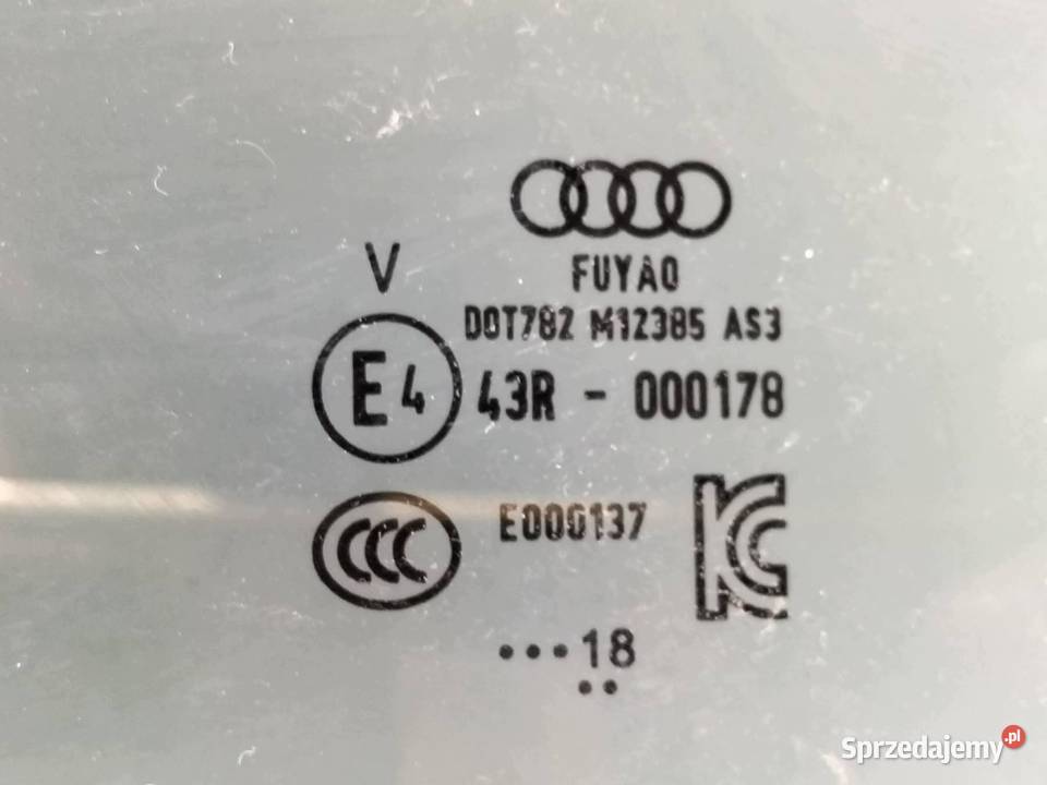 SZYBA DRZWI LEWY TYŁ FOLIA NA SZYBIE Audi A7 II