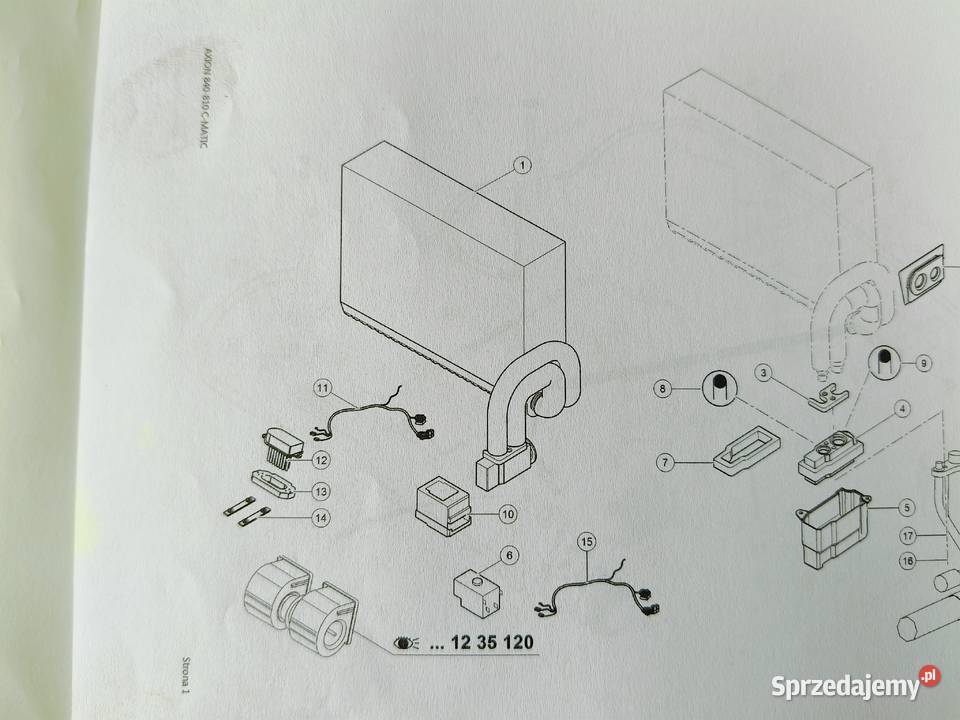 CLAAS AXION 810850 CMATIC A09 PAROWNIK SKRAPLACZ Stalewo